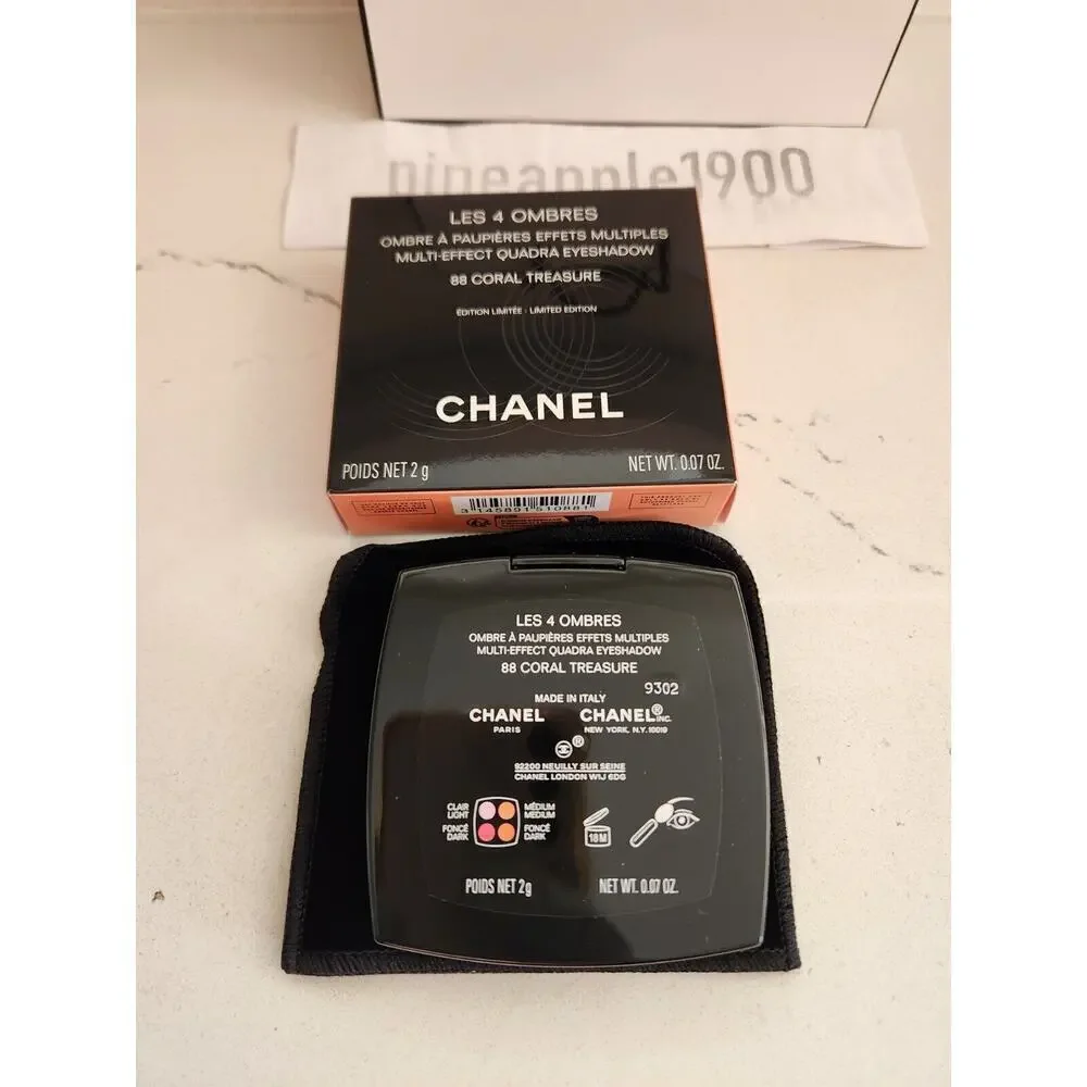 NIB CHANEL LES 4 OMBRES Multi-Effect Quadra Eyeshadow #CORAL TREASURE Spring